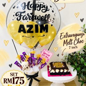 Premium Set - Extravaganza Melt Chocolate Cake 7inch