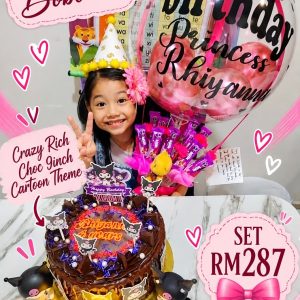 Super Premium Set - Crazy Rich Choc Cartoon Topper